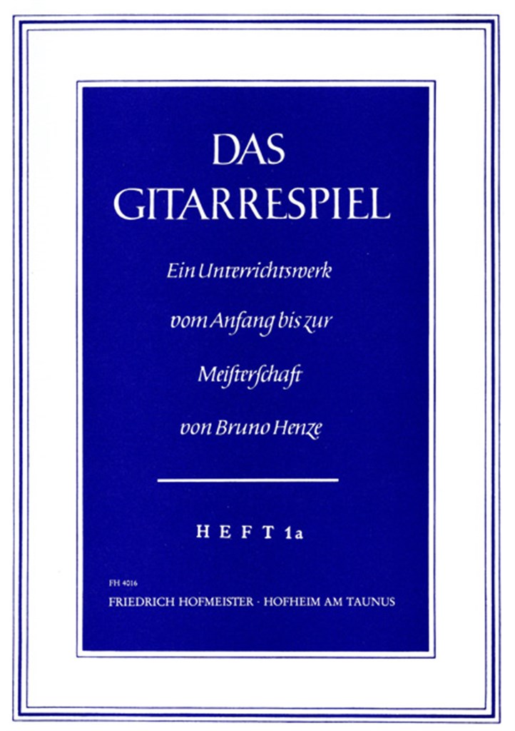 Das Gitarrespiel - Heft 1A